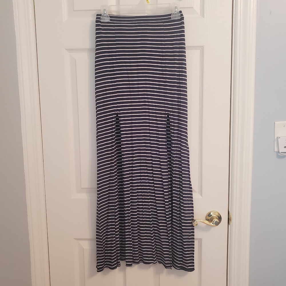 Abercrombie & Fitch | Navy & White Maxi Skirt